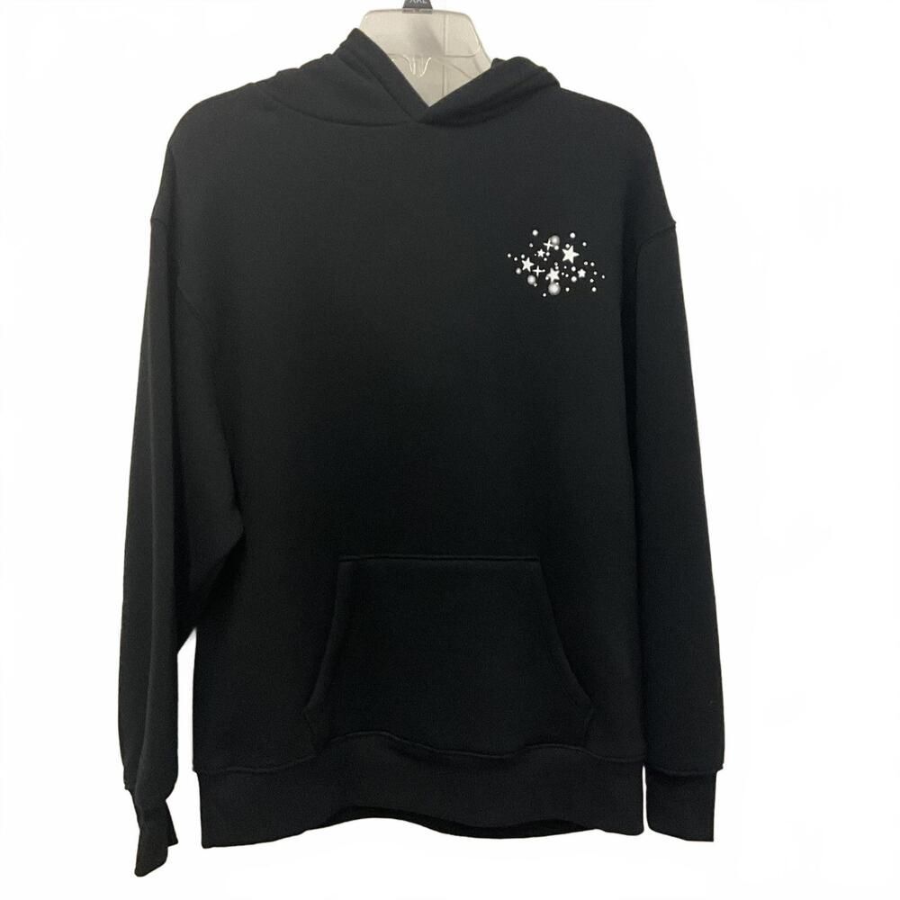 Brand New Wild Fable Unisex Adult XS Disco Ball Black Pullover Sweatshirt Hoodie